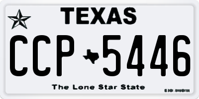 TX license plate CCP5446