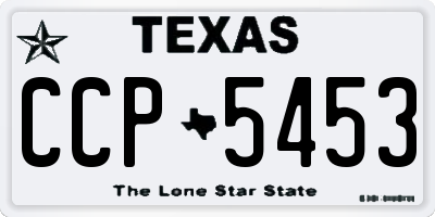 TX license plate CCP5453