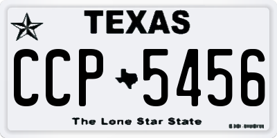 TX license plate CCP5456