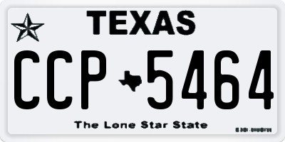 TX license plate CCP5464