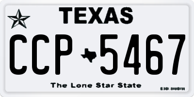 TX license plate CCP5467