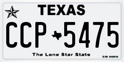 TX license plate CCP5475