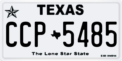 TX license plate CCP5485