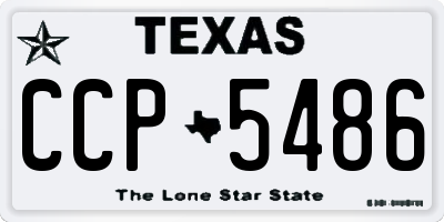 TX license plate CCP5486