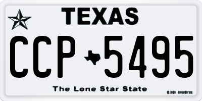 TX license plate CCP5495