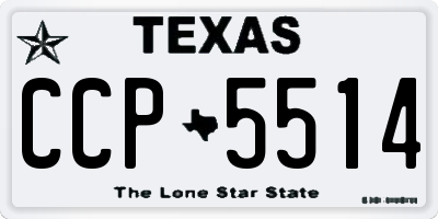 TX license plate CCP5514