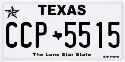 TX license plate CCP5515