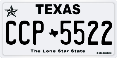 TX license plate CCP5522