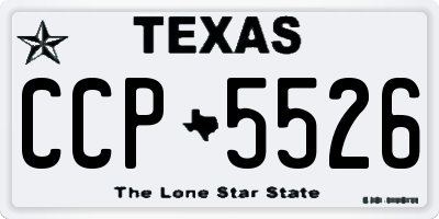 TX license plate CCP5526