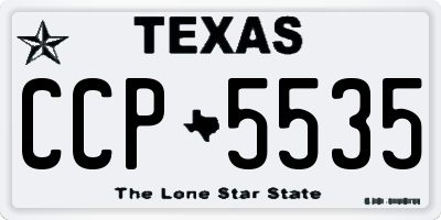 TX license plate CCP5535