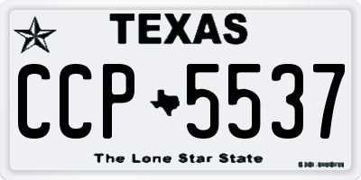 TX license plate CCP5537