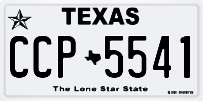 TX license plate CCP5541