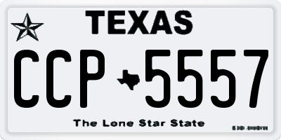 TX license plate CCP5557
