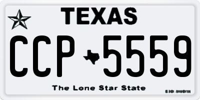 TX license plate CCP5559