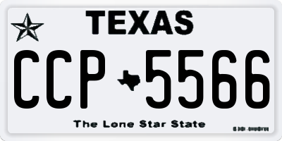 TX license plate CCP5566