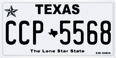 TX license plate CCP5568