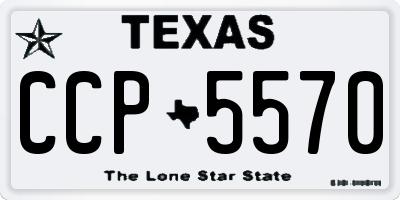 TX license plate CCP5570