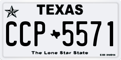 TX license plate CCP5571