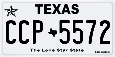 TX license plate CCP5572