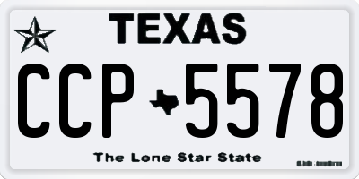 TX license plate CCP5578