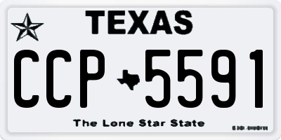TX license plate CCP5591