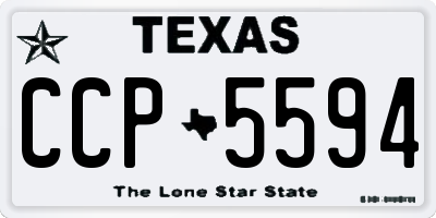 TX license plate CCP5594