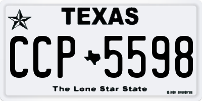 TX license plate CCP5598