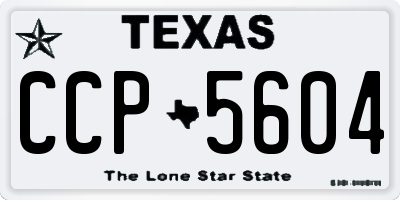 TX license plate CCP5604