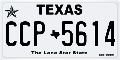 TX license plate CCP5614