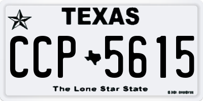 TX license plate CCP5615
