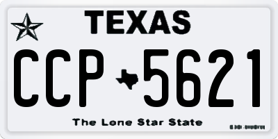 TX license plate CCP5621