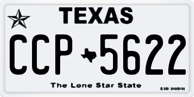 TX license plate CCP5622