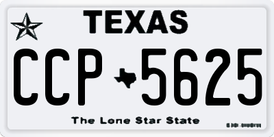 TX license plate CCP5625