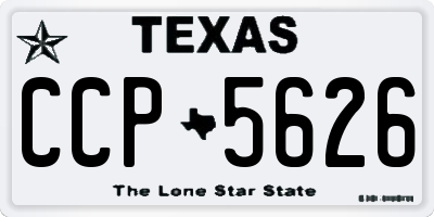 TX license plate CCP5626