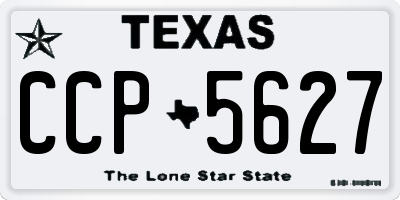 TX license plate CCP5627