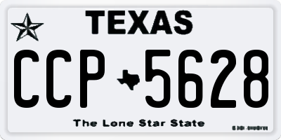 TX license plate CCP5628