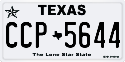 TX license plate CCP5644