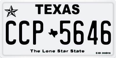 TX license plate CCP5646