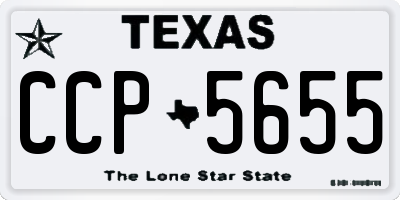 TX license plate CCP5655