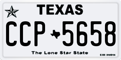 TX license plate CCP5658