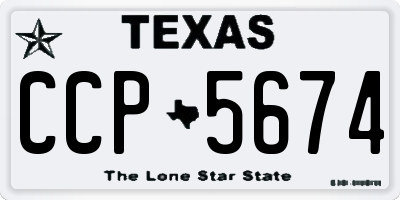 TX license plate CCP5674