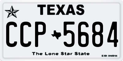 TX license plate CCP5684