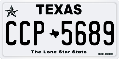 TX license plate CCP5689