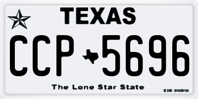 TX license plate CCP5696