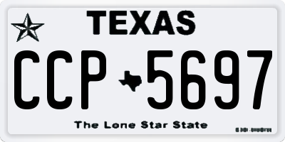 TX license plate CCP5697