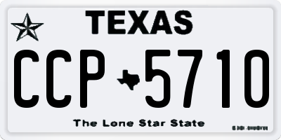 TX license plate CCP5710