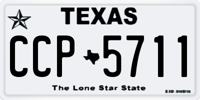TX license plate CCP5711
