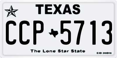 TX license plate CCP5713
