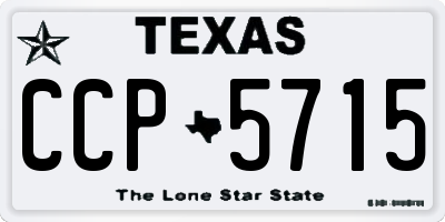 TX license plate CCP5715