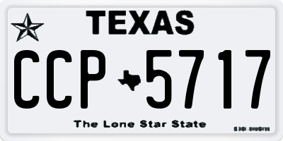 TX license plate CCP5717